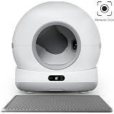 Xenon Smart Otomatik Kedi Tuvaleti Kameralı / 1080p 72L Wi-Fi Mobil Kontrol UV Işıklı Akıllı Kedi Tuvaleti X8623