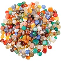 500 G De Pierres Précieuses Naturelles En Agate – Couleurs Variées, 8-12 Mm, Pour Décoration, Bricolage, Chasse Au Trésor Enfants - 6