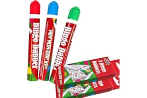 ZEBTON Bingo Dabbers (paquete de 6), marcadores Dauber de colores mixtos (6)