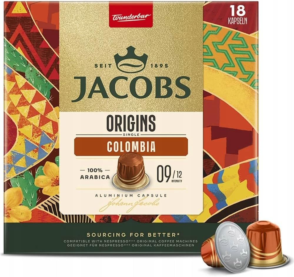 JACOBS Origins Colombia Kapsül Kahve, 18 Adet