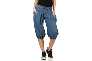 MALITO MORE THAN FASHION Malito Femme Pantalon Harem Court Ceinture Baggy Aladin Yoga 3416