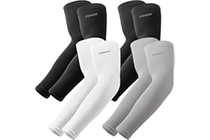 YQXCC 4 Pares Mangas del Brazo Protección UV - Cubierta de Tatuaje Mangas de Enfriamiento para Hombre Mujer Deportes Ciclismo Golf