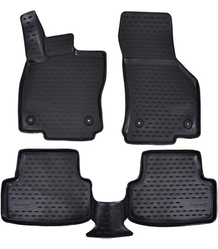 FROGUM ProLine 3D – Tappetini Auto Su Misura Per Citroën C2 (2003-2009) In TPE, Bordi Alti 7 Cm, Antiscivolo, Set Con Prodotto Per Cura - 5