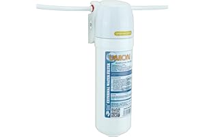 UNIONFILTER UNION 4. universeller Wasserfilter für SBS Kühlschrank ersetzt alle externen Kühlschrankfilter mit 1/4Zoll (6,35mm) Schlauch. Set: Filter, Filterkopf, Wasserschlauch