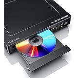 DVD Player, ELECTCOM DVD Player with HDMI Cable for TV, Multi-Region/Region-Free DVD Player, Full HD 1080p Upscaling, HDMI, S