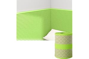 GZGLZDQ Padded Wall Panels, Sponge Headboard Panels for Wall, 3d Wall Panels for Bedroom ​Playroom Décor, Self Adhesive Wall Panels, with Anti-collision(Green,60 cm x 2 m)