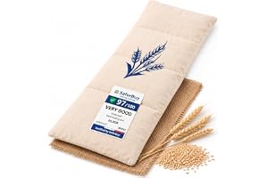 Dreamzie – Mikrovågsvärmeflaska med 100% naturliga vetekorn – Mikrovågsvärmedyna – 20x53 cm