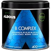 Vitamin B Complex + Vitamin C - 400 Tablets - Over 1 Year | Complete Vitamin Complex - Vitamin B12, B1, B2, B3, B5, B6, Folic