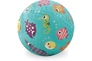 Crocodile Creek Fisch Spielplatz Ball, Blaugrün, 12,7 cm