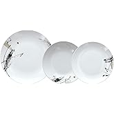 Servizio Piatti Zoey 36 Pezzi Porcellana - Motivo Fiori Di Vite Per 12 Persone - Foto 9