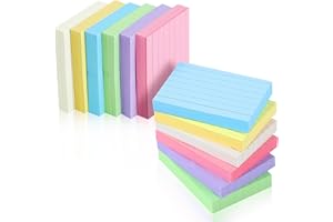 ELAKIRI 1200 karty indeksowe A8 w linie,gruby papier 150g/m² karty do nauki kolorowe,5,2 x 7,4 cm fiszki do słownictwa angielskiego,formuł i notatek,karty indeksowe do prezentacji w szkole biurowej