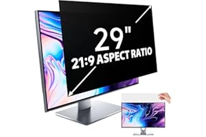 IPROKKO 29 Inch Computer Privacy Screen Filter for Computer Monitor 21:9 Aspect Ratio, Anti Blue Light Glare Removable 29 in Privacy Screen Protective Film, HD 29Inch Monitor Privacy Screen Filter