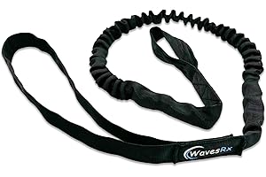 WAVESRX AnchorMate BowTether Bungee Line 4-6 Ft | Boat Bungee Dock Lines for Boats, PWCs & Kayaks | Absorbs Shock from Swells & Wind, Prevents Anchor Dislodging | Perfect for Anchoring, Mooring & Tethering