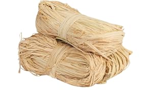 TAZEMAT Raphia Naturel 3 Rouleaux Naturbast Papier Beige Remplissage Emballage pour boîtes-Cadeaux Décoration Artisanat DIY Maison Fête de Pâques Fourniture Jardinage Beige