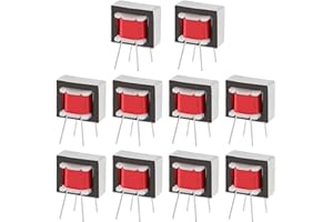 AEDIKO 10pcs EI-14 Audio Transformer High Efficiency Audio Isolation Transformers 1:1 600:600 Ohm for Voltage Amplification and Power Output