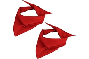 ALEX FLITTNER DESIGNS Foulard Triangle / Bandana tour de cou Femme Homme en Lot de 2