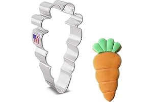 ANN CLARK COOKIE CUTTERS Formina per Biscotti Stampo a forma di carota 10,2 cm, Prodotto negli Stati Uniti da Ann Clark