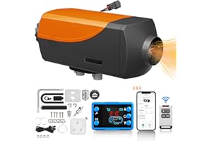 YiLFo 8KW Diesel Heater,Diesel Night Heater 12V, Portable Parking Heater,with Silencer and LCD Screen, Remote Bluetooth, Defrost Preheating,10L Fuel Tank, Suit for Car/Boat/Bus/RV/Trailer/Campervan