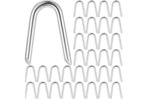 JJWUYUE 280 Pezzi di Chiodi a U per Recinzioni, Chiodi di Acciaio a Forma di U, Graffette per Recinzioni, Chiodi a U Zincati, Graffette da Muro, Chiodi a U per la Fissazione di Reti, Grata Metallica