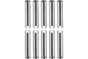 DTGN 2x10mm(DxL) Pasadores de Resorte Ranurados - 50 Piezas - para Hogar Máquina Sujetador - Ranurado Resorte Pasador de 304 Inoxidable Acero Pasador Tensión Divididos - Plateado