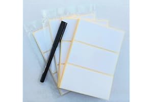 EJI Labels. 96 x Plain White Labels. Self Adhesive Address Labels. 100x50mm. Sticky. Blank Postage Stickers.