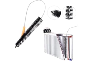 LiangMai 120 cm Heizkörperbürste für Flachheizkörper, flexibel, Heizkörper Reinigungsbürste um Energiekosten zu senken, Heizungsbürste lang für jeden Heizkörper