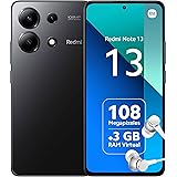 Xiaomi Redmi Note 13 6+128GB Snapdragon 685, Tripla Fotocamera da 108MP, Full HD+ 6.67", Nero (IT Versione)