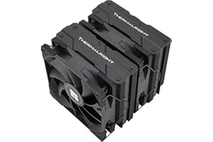 Thermalright Peerless Assassin 120 Black CPU-Luftkühler, 6 Heatpipes, zwei 120mm C12B PWM Lüfter, Aluminium-Kühlkörperabdeckung, AGHP-Technologie, für AMD AM4/Intel LGA 1700/1150/1151/1200/2066/2011