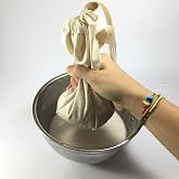 yofu yoga and food Bitkisel S&uuml;t S&uuml;zme Kesesi (35x50cm; 30x35cm; 25x25 cm)%100 Ağartılmamış Ham Pamuk Badem S&uuml;t&uuml;, Fındık S&uuml;t&uuml;,