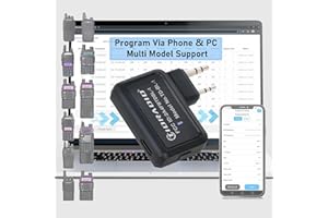 TIDRADIO Ham Radio Wireless Programmer Adapter APP and PC Programming, Support Baofeng UV-5R mini UV-5RM UV-5RH UV32 BF-88E Walkie Talkies and Multiple Models No Driver Issues Instead of Program Cable