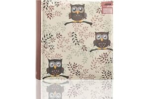 Arpan Owl Design Photo Album Slip In Case Memo Album 6x4" for 200 Photos