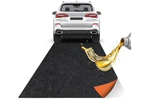 Ölspritzmatte Öl Auffangmatte,CEIEVER Garage Ölmatte 100X200cm/300x250cm Garagenboden Keine Falten Reparaturunterlage rutschfest Garagen-Protektor für Garage und Hof (100X200CM)