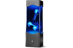 Faithorse Jellyfish Lava Lamp Aquarium Light, Jellyfish Lamp Night Mood Light Jelly Fish Tank Aquarium Lamp for Kids Adults, Christmas Gifts for Kids and Adult Decor 7 Color Modes