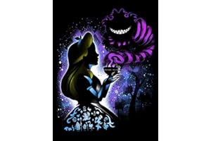 Youtheart Diamond Painting Alice Diamond Art, 5D Full Drill Cross Stitch Embroidery Kits, DIY Wall Décor