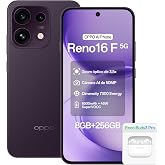OPPO Reno16F 5G Smartphone, 8GB RAM + 256GB, Black Violet | 6.57 inch screen at 120Hz, 50MP ultra wide angle selfie camera, I