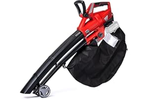 ‎EINHELL Einhell Akku-Laubsauger Laubbläser GE-CL 36 Li E-Solo Power X-Change (Lithium-Ionen, 2 x 18 V, 210 km/h Luftgeschwindigkeit, bürstenloser Motor, 45 l-Fangsack, Tragegurt, ohne Akku und Ladegerät)