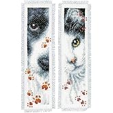LanArte Kreuzstich Set Katze - Vorgedruckt 25x42cm Mit DMC Garn
