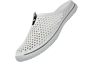 SAGUARO Clogs Hausschuhe Herren Damen Sommer Hohl Latschen Atmungsaktiv Gartenschuhe Badeschuhe Strand Pantoffeln Aqua Slippers Gr.36-45