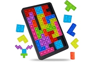 KISS BABY Silicone Sensory Fidget Toys for Kids Boys Girls, Puzzle Pop Game for Kids Adults Anti-Stress & Relax Squeeze Toys - Best Puzzle Gifts