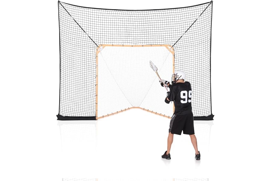 VEVOR Portable Lacrosse Goal - Complete Training Accessory Set with Extended Coverage for Youth and Adults