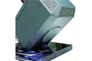 ACBAGI Norse Mythology God War Metal Viking Mjolnir Cosplay Real Size Hammer Weapon Props (Base Special Edition)