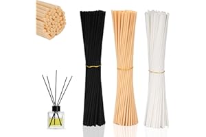 SVALOR 180 sztuk rattanowych patyczków do aromatyzowania pomieszczeń, 20 cm x 3 mm, pałeczki zapachowe do aromaterapii olejkami eterycznymi, do domu, biura, hotelu, spa (3 kolory)