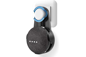 Cozycase Supporto per Nest Mini, Google Home Mini, gestione dei cavi integrata senza viti (Nero)