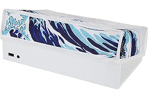 playvital Housse Anti-Poussière pour Xbox Series S Console Protection Accessoires pour Xbox Series S,Cover Poussière Protege,Grande Vague-Horizontal