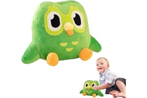 WOKICOR Cartoon Grüne Eule Plüschtier 20 cm Green Owl Plush Toy Weiche Eule Stofftier Kuscheltier Niedliche Tierplüschpuppe Plüsch Eule Spielzeug für Heimdekoration Kinder Geburtstagsgeschenk(1 PCS)