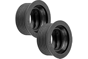 YOUR DAY MATE Manchette Caoutchouc Siphon Lavabo, 2pcs, DN 30/40, pour Tuyau d'écoulement DN40 HT int. Ø 40mm et Tuyaux 1 ¼" ext. Ø28-32 mm, Joint en Caoutchouc avec Butée Ø45 mm, Joints Siphons Profondeur 25 mm