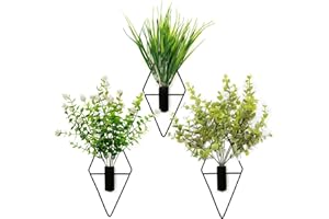 ORGMEMORY 3 teiliges Künstliche Hängepflanzen mit Töpfen, Kunstpflanze Hängend, Topfpflanze Künstlich, Kunstpflanzen wie Echt, Fake Plant für Büro, Garten, Party, Wanddekoration, Übertopf Für Zimmerpflanzen