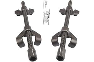 HASKYY Kit Compresseur Ressort Amortisseur pour Voiture Griffes 380mm I Portée 38cm I pour Abaissement de Voitures Amortisseur de Chocs Compresseur de Montage | Accessoires Automobile, Outils Voiture