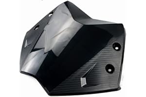 KROREN Moto Parabrezza per T-Max 530 per TMAX530 2012-2016 Parabrezza Moto Parabrezza Parabrezza in Fibra di Carbonio Deflettori Neri Moto Deflettore