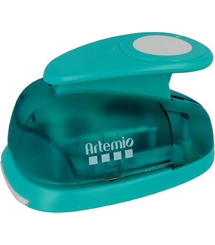 Artemio Perforatrice Géante Ronde Bleue Avec Levier - Outil Scrapbooking Et Carterie Précis 5cm